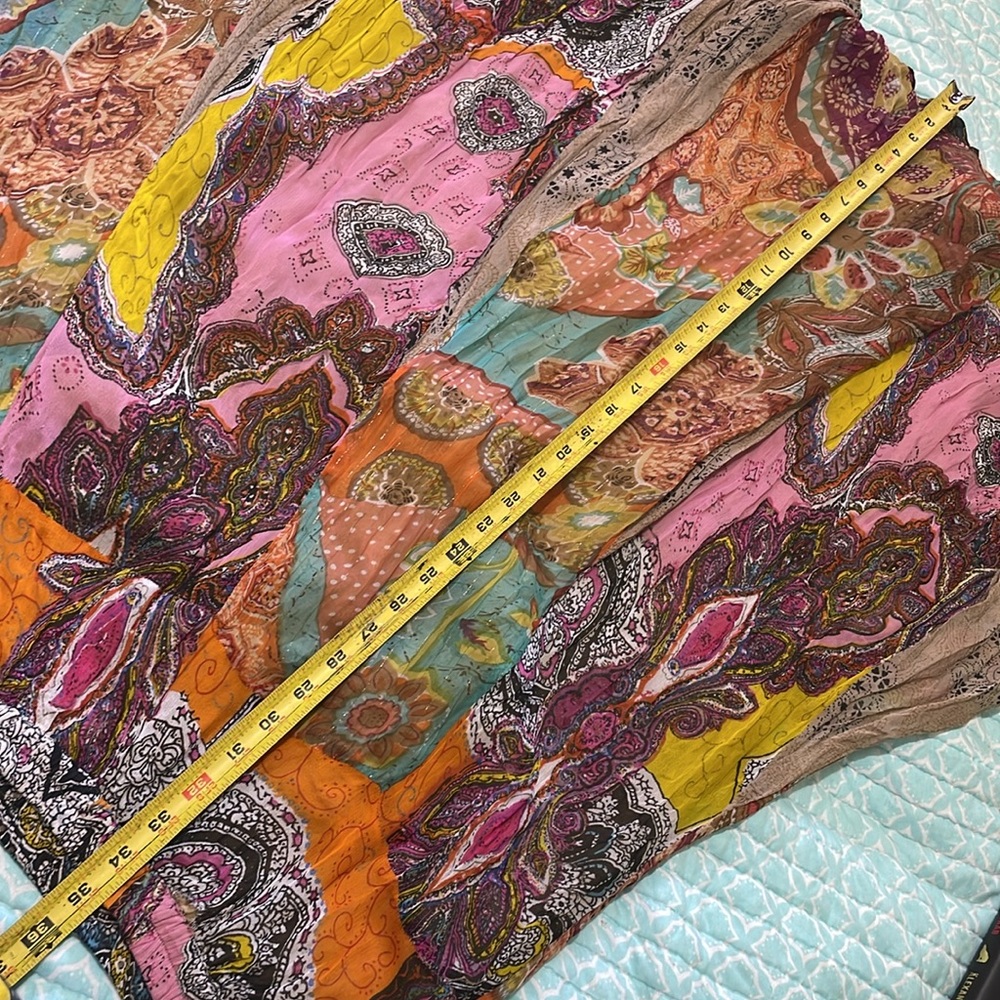 Boston, Proper Bright Patchwork Full Circle Skirt - image 4